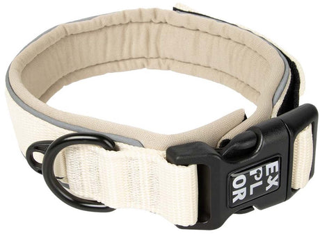 Explor duvoplus ultimate fit halsband comfy fashion voor honden xs-30-33cm antique white