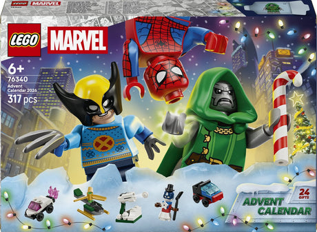 Lego ǀ marvel adventskalender 2026 superheld speelgoed voor kinderen 76340