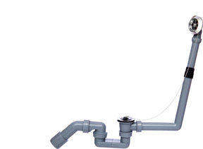 Kirchhoff eco-save ks afvoer-en overloopgarnituur badkuip, grijs, 1 1 2 x 40 50 mm