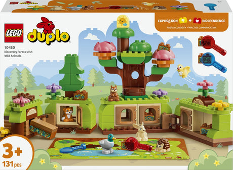 Lego duplo ontdekkingsbos met wilde dieren speelgoed voor kinderen en kinderkamer decoratie 10480