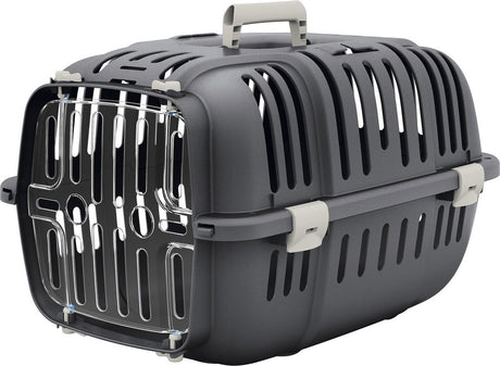 Ferplast vervoersbox jet 10 - kattenvervoersbox - 47x32x29 cm grijs