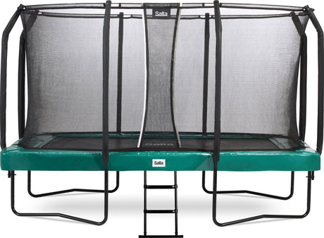 Salta first class - trampoline met veiligheidsnet en ladder - 427 x 244 cm - groen