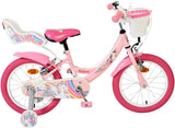 Volare unicorn kinderfiets - meisjes - 16 inch - roze - twee handremmen