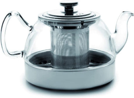 Ibili glazen theepot met inductiefilter 1200l zilver
