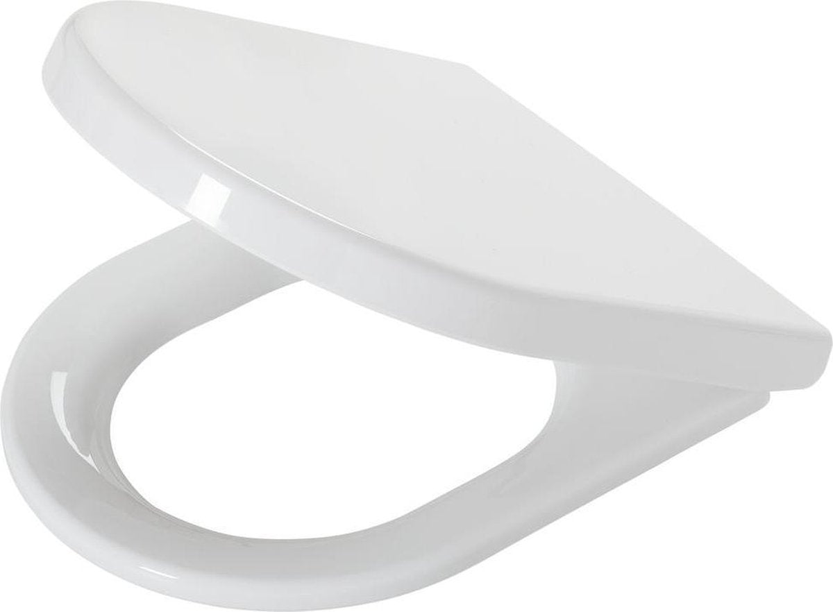 Tiger stax - wc bril - toiletbril met deksel - soft close - easy clean functie - thermoplast - wit