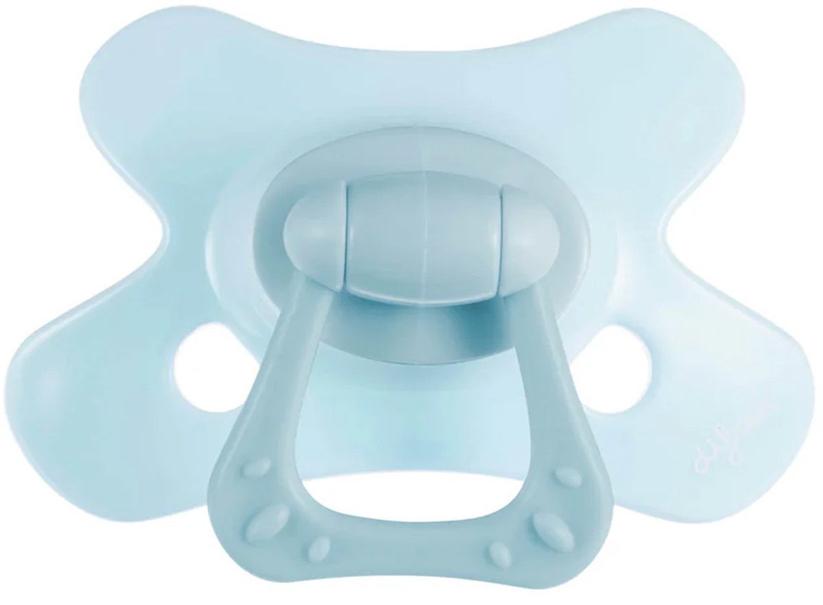 Difrax dental uni fopspeen - anatomisch - 12+ mnd - lichtblauw