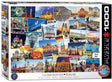 Eurographics merkloos puzzel wereldreiziger berlijn 1000 stukjes 48x68cm