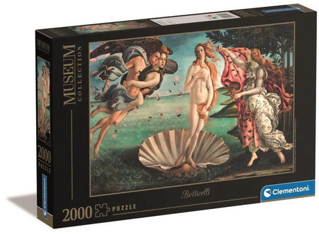 Clementoni - puzzel - 2000 stukjes - botticelli: de geboorte van venus - puzzel voor volwassenen