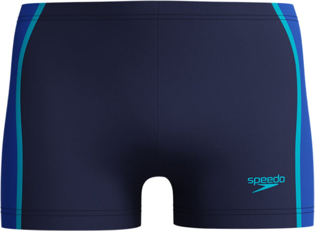 Speedo solid splice aquashort heren - strakke zwemshort heren - chloorbestendige zwemboxer heren - sportzwembroek heren met trekkoord - marine blauw - xxl