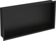 Plieger inbox inbouwnis - met flens - rvs - 60 x 30 x 7.5 cm - matzwart