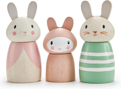 Tender leaf toys speelfiguren bunny tales junior hout 3-delig