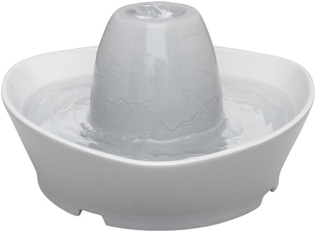 Petsafe ® streamside ceramic pet fountain - keramische drinkfontein voor katten en kleine honden - water borrelt zacht over de toren - door het design van alle kanten bereikbaar - 1,8 liter - streamside