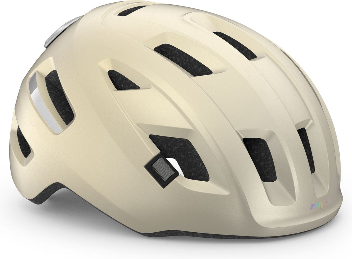Met e-mob fietshelm mannen vrouwen - fietshelm e bike volwassenen - maat l (58-61cm) - nta8776 - vanilla ice l
