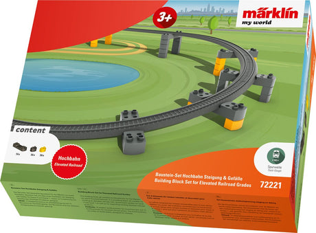 Märklin my world set bouwstenen viaductspoorweg stijging en daling