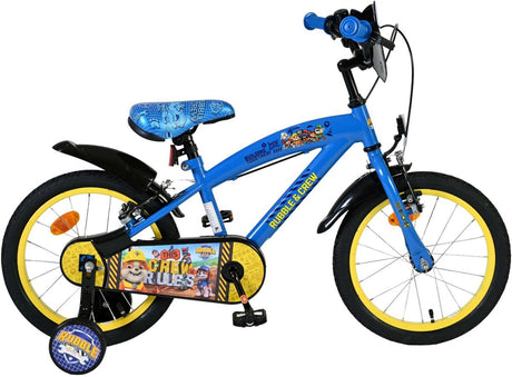Volare paw patrol - rubble crew kinderfiets - jongens - 16 inch - blauw - twee handremmen