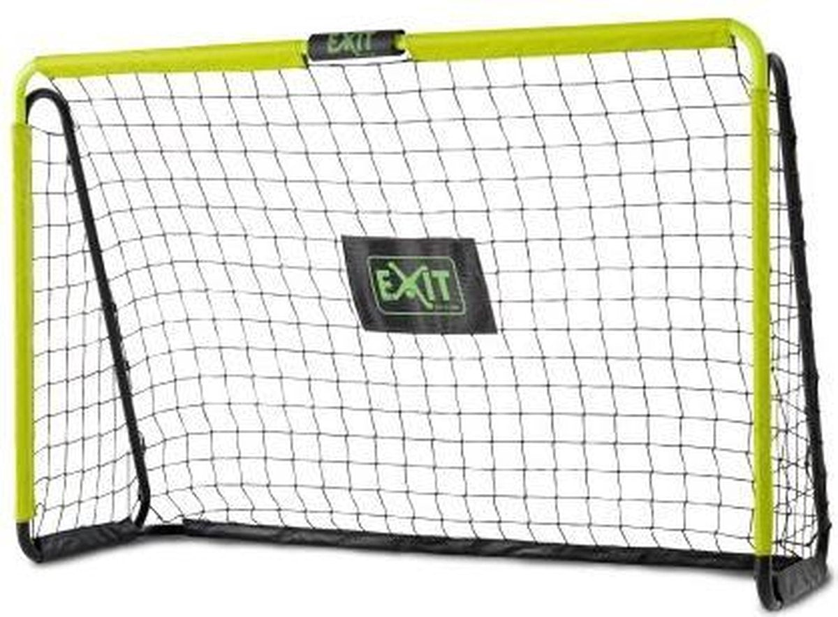 Exit toys exit tempo stalen voetbaldoel 180x120cm - voetbal goal - voor kinderen - tuin - groen zwart