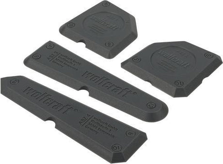 Wolfcraft - kitspatel set - 4 stuks - kitstrijker - 4330000