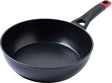 Pyrex - optima koekenpan ø 28 cm - zwart - rood - aluminium