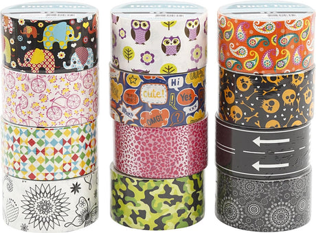 Creativ company duck tape, b: 48 mm, 12x5 m, diverse kleuren