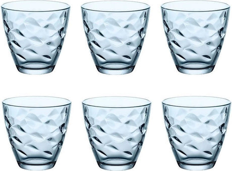 Bormioli rocco glazen flora - blauw - 260 ml - 6 stuks