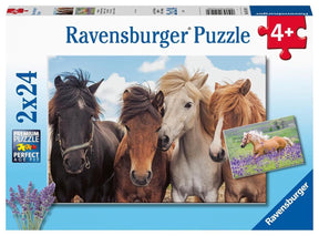 Ravensburger paardenliefde vanaf 4+ - puzzel - 2x24 stukjes