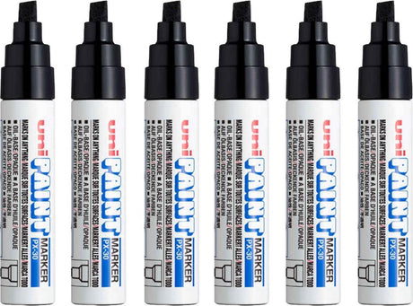 Uni px-30 olie marker zwart - permanent waterdicht