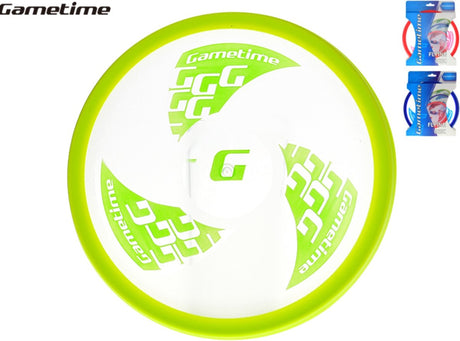 Gametime transparante frisbee - 22 cm - 1 exemplaar - ultimate frisbee - ring - spel - zomer - buiten
