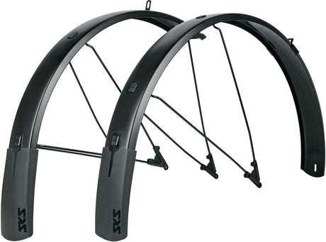 Sks spatbordset bluemels style 28 75mm zwart