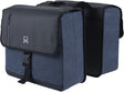 Willex - dubbele canvas bisonyl tas - 30 liter - universele bevestiging - zwart blauw - business tas