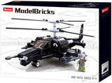 Sluban modelbricks gevechtshelikopter bouwspeelgoed – constructiespeelgoed – bouwset met 330 bouwstenen – m38-b0752 – vanaf 8 jaar