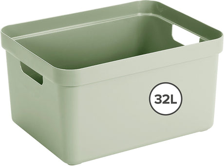 Sunware sigma home opbergbox 32l - 44.5x34.5x24.3 cm - groen