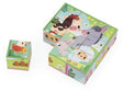Janod - kartonnen puzzel - boerderij dier kubussen