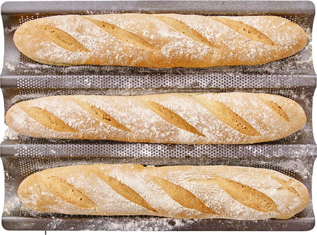 Birkmann easy baking bakplaat - 3 stokbroden