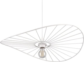 Rl live your light reality chapeau - hanglamp - wit mat - excl. 1x e27 40w - in hoogte verstelbaar