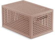 Curver kaya opbergmand - 7l - 18,8x30x15,4 cm - warm taupe