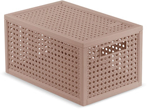 Curver kaya opbergmand - 7l - 18,8x30x15,4 cm - warm taupe