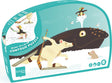 Scratch contour puzzel - walvis - 61.7x41.9x0.25cm - 60 stukjes - 4 jaar