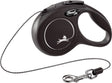 Flexi new classic cord - rollijn katten - new classic cat koord xs zwart