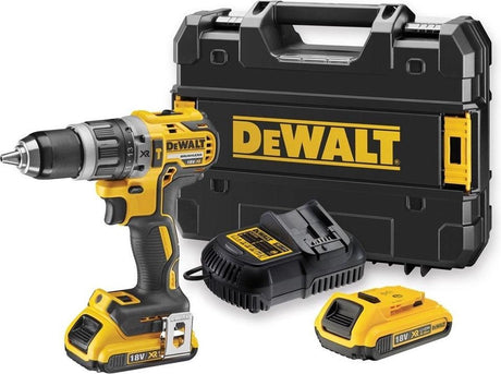Dewalt dcd796d2 18 volt accu klopboormachine met 2x 2.0ah xr accu's en lader in tstak koffer