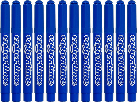 Colortime stift, 5 mm lijn, azuur transparant gl, 12 stuks