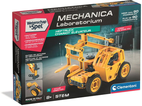 Clementoni wetenschap spel mechanica - vorkheftruck - constructie speelgoed - stem speelgoed - vanaf 8 jaar