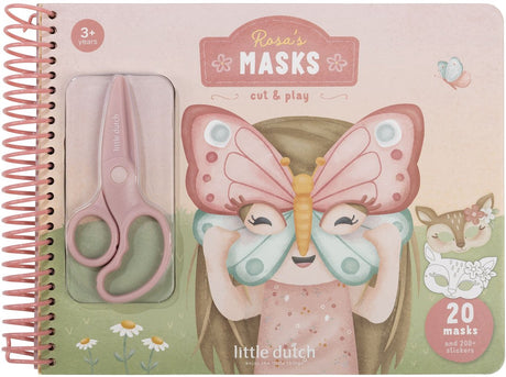 Little dutch knutselboek - rosa friends - maskers maken - met kindveilige schaar - knutselen - voor meisjes - vanaf 3 jaar