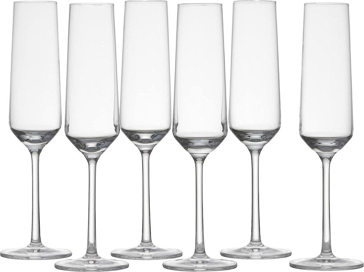 Schott zwiesel pure - champagneglas - kristal - 215 ml - 6 stuks