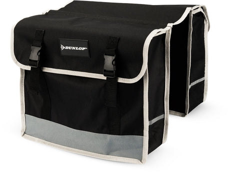 Dunlop - dubbele fietstas - zwart - 26 l
