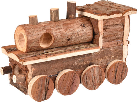 Menno's dierenwereld huisje lokomo hout 25,5x11x16cm