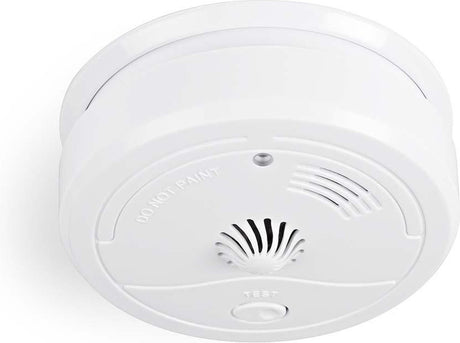 Nedis hittemelder – batterijlevensduur tot: 1 jaar – en 60065 – testknop – 85 db – abs – wit