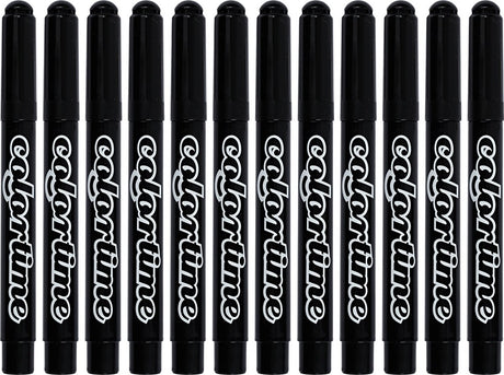 Colortime zwarte jumbo stiften, 12st.