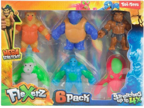 Toi-toys anti stressfiguur flexerz 6cm - 6st.
