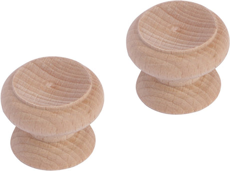Differnz knop rond - hol - hout - 30 mm