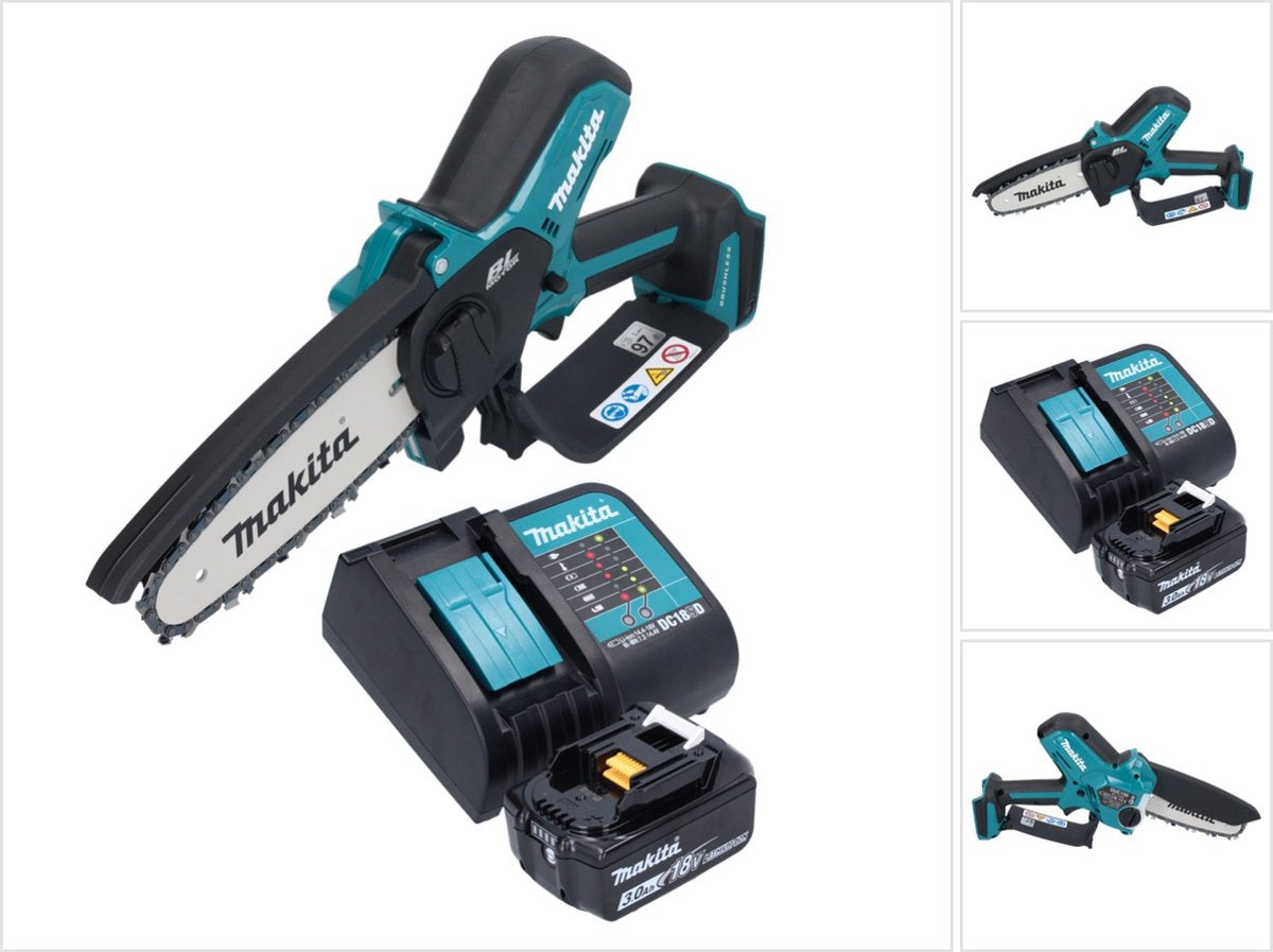 Makita tuinapparatuur - 18v accu- snoeizaag 15 cm, 1x li-ion accu lxt 3.0 ah, lader duc150sf01